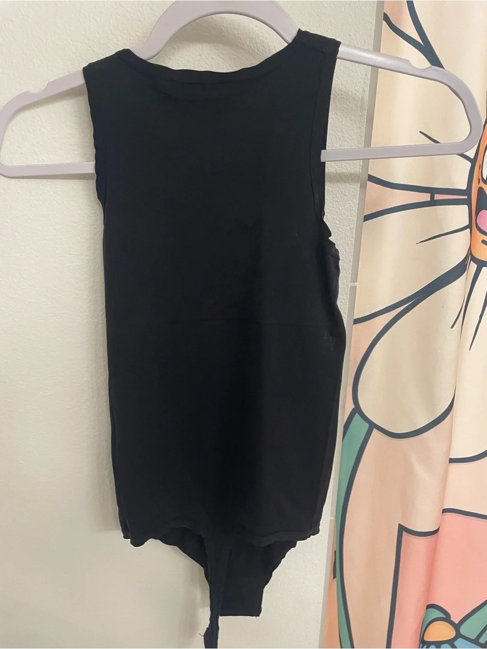 Kids Black Sleeveless One-Piece Bodysuit
